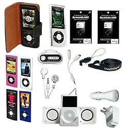 Premium Essential Accessory Bundle for iPod Nano 5th Generation 5G