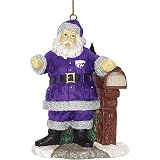 Kansas State Wildcats NCAA Welcome Home Santa Tree Ornament