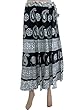 Boho Skirts Black White Paisley Cotton Sequin Flared Maxi Skirt Boho Skirts Black White Paisley Cotton Sequin Flared Maxi Skirt