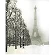 Paris In The Snow (Eiffel Tower) Art Poster Print - 16x20