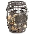 Wine Barrel Cork Cage w/ Metal Grape Leaves Design