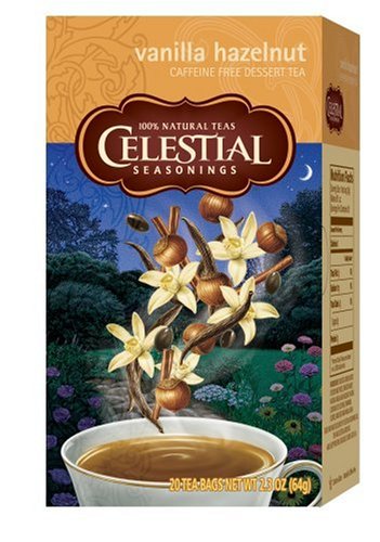 Celestial Seasonings Dessert Tea, Vanilla Hazelnut, Tea Bags, 20-Count Boxes (Pack of 6) by Celestial Seasonings
