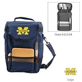 Michigan Wolverines NCAA Duet Wine and Cheese Tote (Navy)
