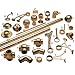 Brass Glass Clip for 1/4'' Glass for 1-1/2'' Brass Tubing