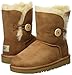 UGG Girls Bailey Button Toddler Chestnut Winter Boot - 12