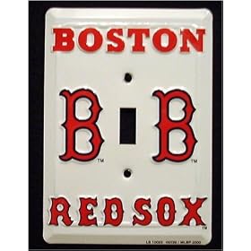 Boston Red Sox Light Switch Covers (single) Plates LS10022 by Smart Blonde