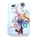 Crystal Silicone Skin Case "Colorful Flowers" Design for Samsung Galaxy Tab P1000