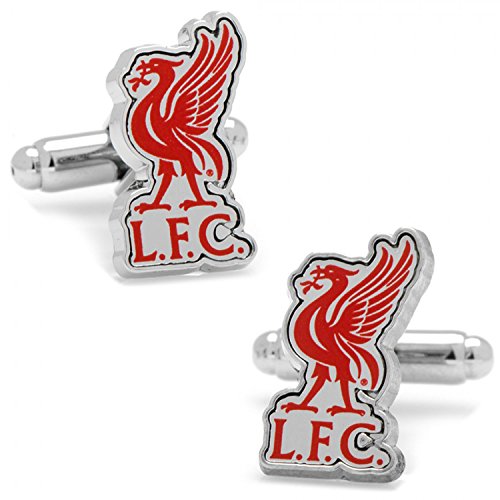 Soccer Mens Plated Liverpool FC Cufflinks Red