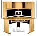 RUSH Corner Hutch, Office Modulars, Oak Veneer finish, 36H x 48W x 48D