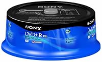Sony 25DPR85RS1 DVD+R Double Layer (25-Pack Spindle) Sony 25DPR85RS1 DVD+R Double Layer (25-Pack Spindle)