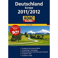 ADAC ReiseAtlas Deutschland, Europa 2011/2012: Deutschland 1 : 200.000, Europa 1 : 4 500 000., Citypl�ne 1 : 20.000. Mit Fernfahrtenkarte, Tanken & ... f�r Elektro-Fahrzeuge in Deutschland