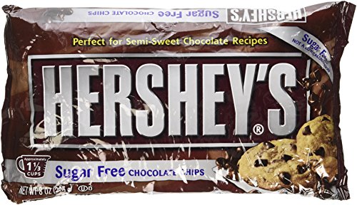 Hershey's Sugar Free Semi-Sweet Baking Chips, 8-Ounce Bag (Pack of 3)