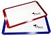Silicone Baking Mat Set 2pk, FREE Recipe eBook, Professional Grade and Certified FDA safe, Half-Sheet Large Pastry Mat, - Easy Cleanup, Freezer and Oven Safe. Red and Blue Kid-Friendly Colors - Lifetime Money-back Guarantee