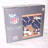 NFL Denver Broncos Royal Plush Baby Blanket, by Northwest 50in x 40in