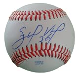 Edinson Volquez Autographed ROLB Baseball, San Diego Padres, Cincinnati Reds, Proof Photo of Edinson Signing for Us.