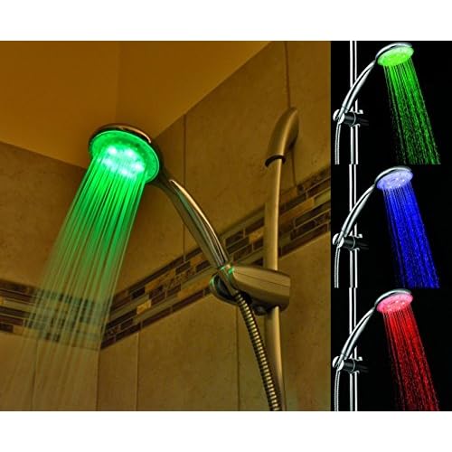 RGB LED Light up Shower Head with Temperature Sensor