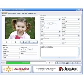 Amber Alert Digit Child ID Kit - Up to 5 Kids