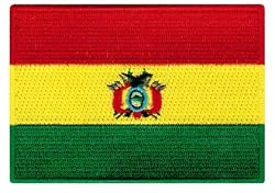 Bolivia Flag Embroidered Patch Bolivian Iron-On National Emblem