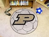 Purdue Univ Soccer Ball 29 Round Floor Mat (Rug) - Purdue Boilermakers NCAA College Athletics