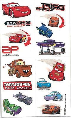 CARS- 16 Temporary Tattoos/Movie & TV Themes/ Disney Movie, Party Favors