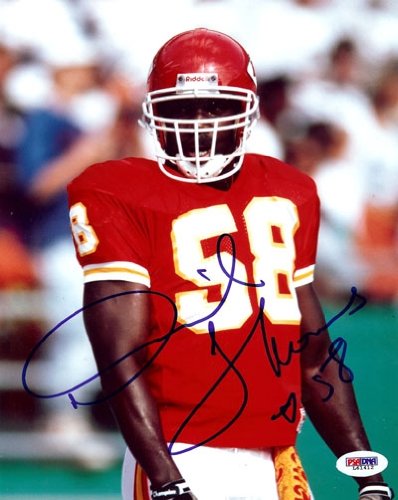 Derrick Thomas Autographed/Hand Signed 8x10 Photo KC Chiefs PSA/DNA