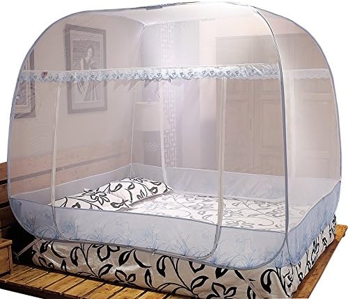 Stereo nets three top zipper door height folding steel wire NET 1.5M/1.8 m bed