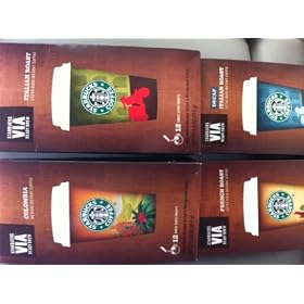 Starbucks Via Instant Coffee Bundle- 48 Packets of All Flavors