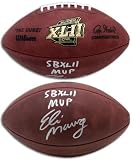 Eli Manning New York Giants Autographed Super Bowl XLII Football with SB XLII MVP Inscription