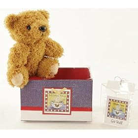 Lovable Plush Bear with Gift Box + Get Well Gift Card