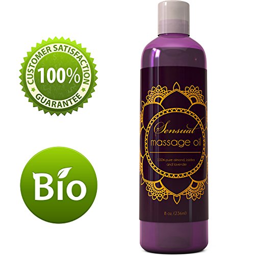 Sensual massage oil w/ pure lavender oil - relaxing almond & …