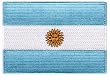 Argentina Flag Embroidered Patch Argentinian Iron-On National Emblem