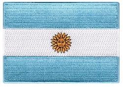 Argentina Flag Embroidered Patch Argentinian Iron-On National Emblem