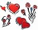Hearts & Roses Temporary Tattoo Body Art