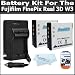 2 Pack Battery And Charger Kit Includes 2 Extended Replacement NP-50 (1100 mAH) Battery + Ac/Dc Rapid Travel Battery Charger + LCD Clear Screen Protectors For The Fujifilm FinePix Real 3D W3 Digital Camera