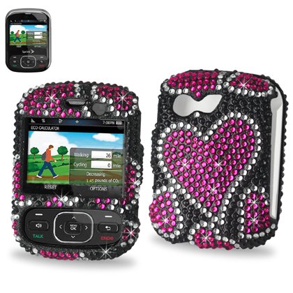 Fashionable Perfect Fit Hard Diamante Protector Skin Cover (Faceplate/Snap On) Full Rhinestones Diamond Bling for LG Remarq LN240 Sprint -