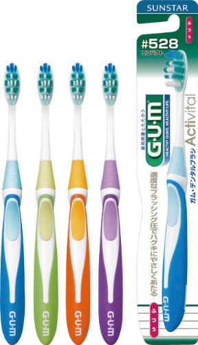 GUM デンタルブラシ #528 コンパクト ふつう