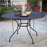 Paxton Wrought Iron Outdoor Patio Dining Table - HT-BH-MT7242-MM