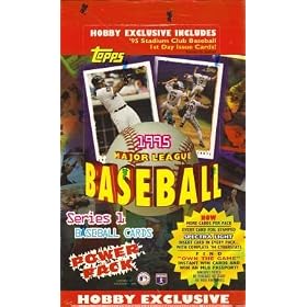 1995 Topps One (Base) Baseball Card Unopened Hobby Box