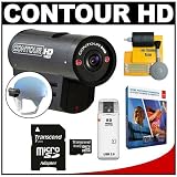 Contour HD Full 1080p Helmet Wearable Camcorder Video Camera with 8GB Card + Adobe Elements + Cleaning Kit