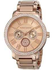 Vince Camuto Womens VC/5000RGRG Swarovski Crystal Accented Rose Gold-Tone Multi-Function Bracelet Watch