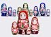 Floral Maiden Nesting Doll 5pc./4"