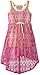 Bonnie Jean Little Girls' Romper Hi-Lo Crochet Overlay