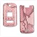 Verizon Alltel Sprint Motorola Krzr K1m CDMA Pink Alligator Style Snap-on Crystal Case Cover
