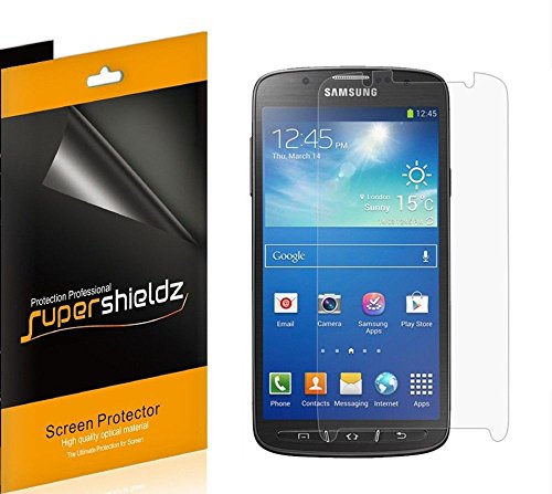 [6-Pack] SUPERSHIELDZ- High Definition Clear Screen Protector For Samsung Galaxy S4 Active + Lifetime Replacements Warranty [6-PACK] - Retail Packaging