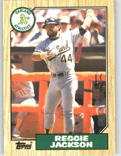 1987 Topps Traded #52T Reggie Jackson - Oakland Athletics (Baseball Cards)