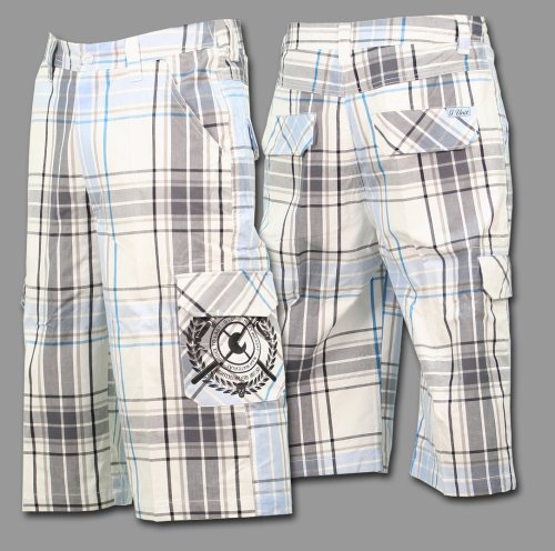 Buy G-Unit “Flight Club” Mens Plaid Short, Khaki or Blue