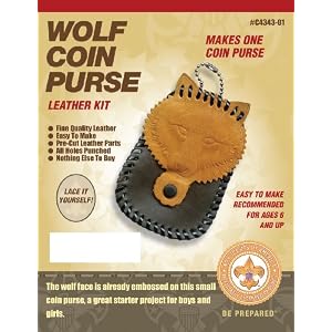 Leather Wolf Purse