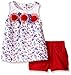 Rare Editions Girls' Flower Applique Short Set