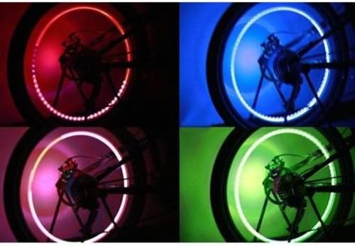 Flash Bike Bicycle Car Wheel Tire Tyre Valve Cap Neon Lamp LED Light Waterproof