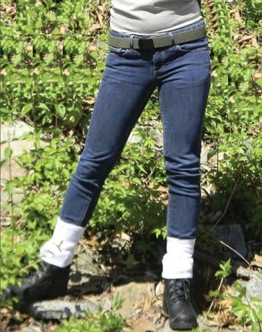 TickGuard Lower Package 1 (Green/White) One Size Fits All! - Includes; 1 Army Green Fabric Belt and 2 White Leg Gaiters